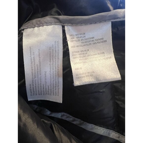 Andrew Marc Women’s Long Jacket Lightweight Hooded Down Quilted Black Medium - Picture 14 of 16